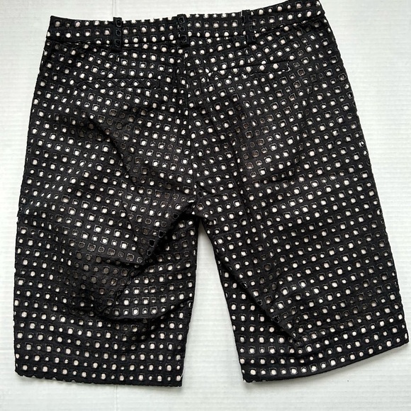 TIBI Black eyelet shorts SZ 2 NWT - Picture 2 of 10